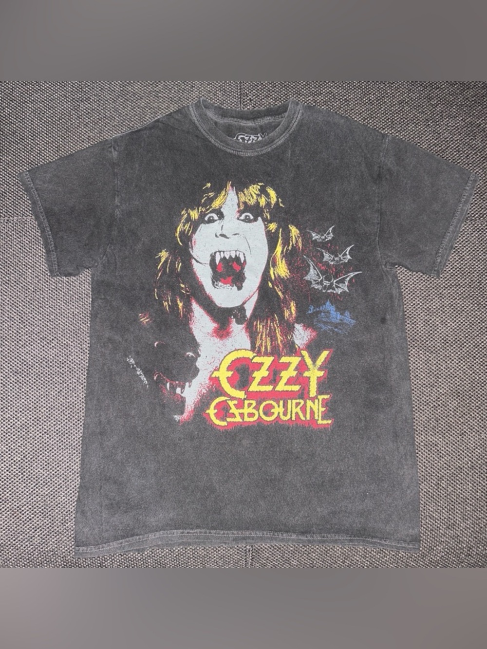 Rare Y2K Ozzy Osbourne Faded Gray Band Tee
